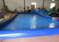 Dikdörtgen Mavi Dev Havuz Şişme Güçlü PVC, Büyük Şişme Havuz 10 X 5 X 0.3m