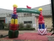 Renkli PVC Kaplı Naylon Şişme Noel Süslemeleri / Blow Up Arch