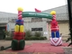 Renkli PVC Kaplı Naylon Şişme Noel Süslemeleri / Blow Up Arch