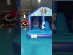 Buz prenses temalı ticari şişme kombinasyonlar Prenses Bouncy Castle 3.6x3x3m