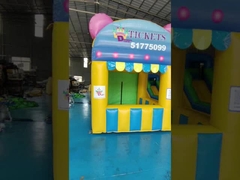 Pavilyon temalı 2.5x2.5m şişme reklam tabelaları Blow Up Bounce House