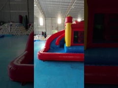 EN14960 Yangın geçirmez ticari şişme kombinasyonlu su kaydırıcıları combinasyonlu sıçrama evleri