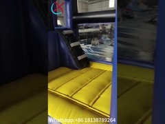 Ateş geçirmez ticari şişme çıkartıcı ay yürüyüşü çizgi film teması döner slayt kombinasyonu ile