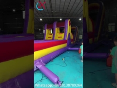 Pvc Tarpaulin Şişilebilir Engelleme Yürüyüşleri Açık Bahçe Eğlence Koşu Spor Küçük Çocuklar İçin