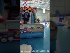 Dijital Baskı Yangın geçirmez Ticari şişkin slayt Açık Tekerlek Yarış Arabası Şişkin Slayt Porter