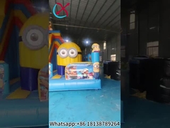Slide Minions ile şişme sıçrama evi şişme kombinasyonu