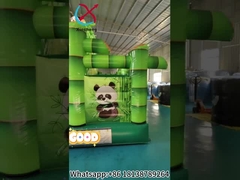 Slide Panda Bambuyla Şişilebilir Sıçrama Evi