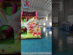 Şişme kuru slaytlar Şekerli ev şişme slaytlar kale