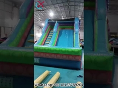 Ticari şişme slayt renkli şekerli şişme kuru slaytlar açık hava