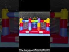 LEGO Blok Splicing Inflatable Bouncy House With Slide Combo For Kids