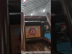 Ticari Interaktif Şişme Balta Spor Oyunu Şişme Atış Oyunu