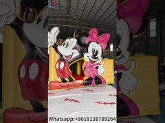 Mickey ve Minnie Şişme Slideli Sıçrama Evi