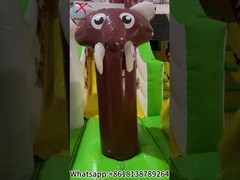 Şişme Eğlence Şehri Şişme Çöpçü Kaydırma Kalesi Kaydırma