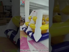 Şişme Yüzen Su Tırmanma Kulesi Oyuncakları, Blob ve Kaydırak ile