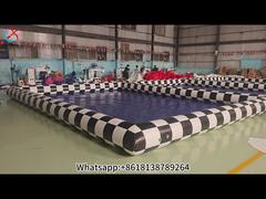 Üreticiyi Görüntüle Açık Hava Demosu İçin PVC Dev Çift Havuz Şişme Yüzme Havuzu