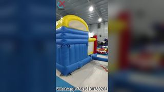 Çocuk Partisi Eğlenceli Çift Slayt Sıçrama Evi