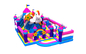 Slayt Atlama Ev Sıçrama kombo ile Yeni Renkli Unicorn Tema Şişme Eğlenceli Şehir Şişme Bouncer