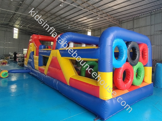 Ticari Kalite PVC Tarpaulin Dev Şişme Engelleme Kursları Şişme Eğlence Şehri Açık Hava için