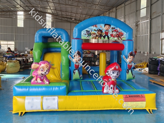 Popüler Karikatür Patrol Patrol Patrol Çocuklar İçin Şişme Slide ile Şişme Ev