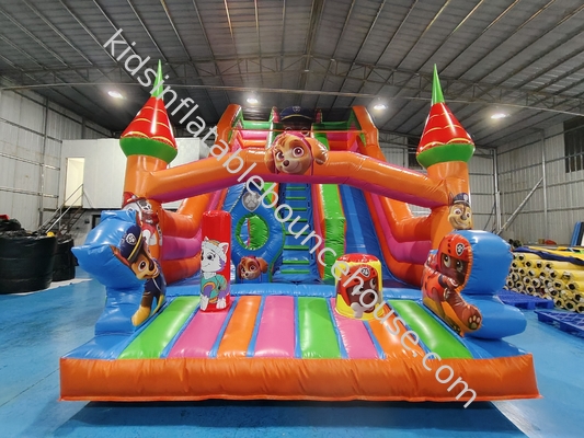 Popüler Ticari Şişirme Slaytlar PAW Patrol Tema Şişirme Slaytlar Çocuklar ve Yetişkinler İçin Kale