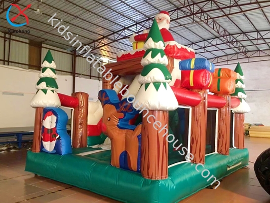 Fabrika Noel Noel ağacı şişme slaytlar kale şişme sıçrama evi