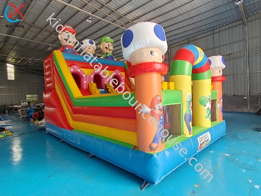 Özel şişme slaytlar oyun alanı Super Mario Park şişme sıçrama evi