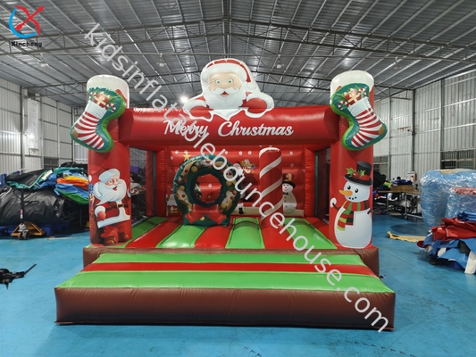 Tedarikçi Şişme Noel Noel Baba Atlama Evi Şişme Sıçrama Kalesi