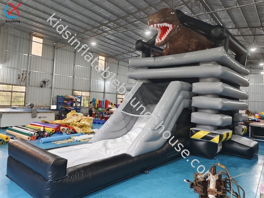 Yeni Tasarım Slide Ticari Dinozor Temasıyla Şişme Atlama Kalesi
