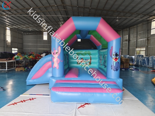 Ticari şişme Lilo & Stitch Slide Kombosu ile sıçrama evi
