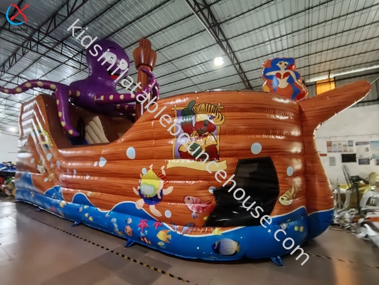 Özel PVC şişme ahtapot Korsan Gemi Şişme Engelleme Yolu