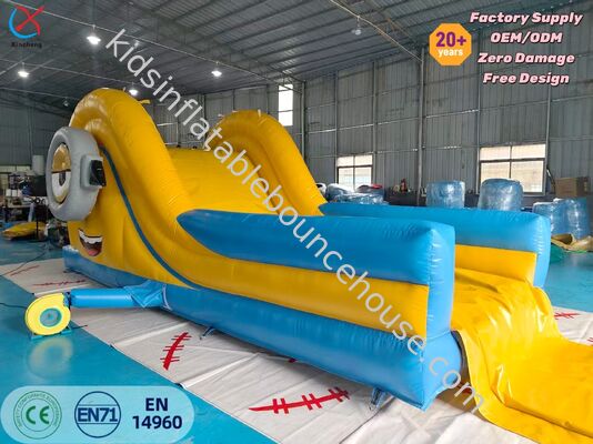 Custom Single Lane Inflatable Dry Slide Cartoon Inflatable Slide For Kids Commercial Rental