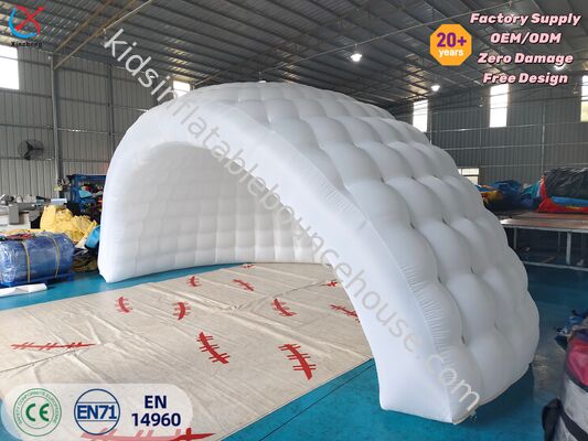 Ticari Özel Beyaz Şişme Kubbe Çadır Şişme Igloo Barınak Çadır Açık Hava
